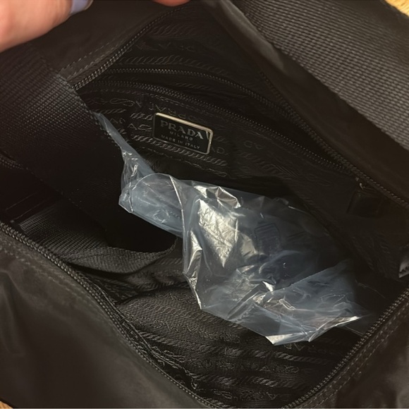 Prada black nylon large messenger crossbody purse - Picture 6 of 6